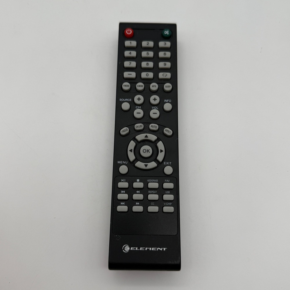 Element TV Remote Control WS-1288 Black Infrared Replacement OEM Genuine